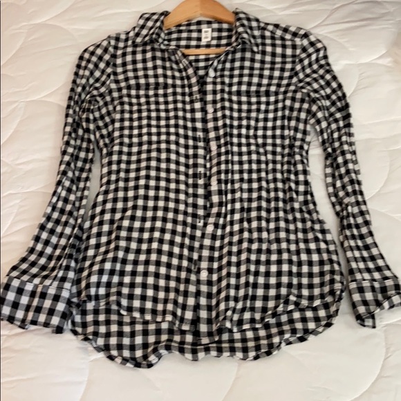 bp Tops - Black and white gingham blouse-BP brand XS!
